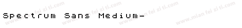 Spectrum Sans Medium字体转换